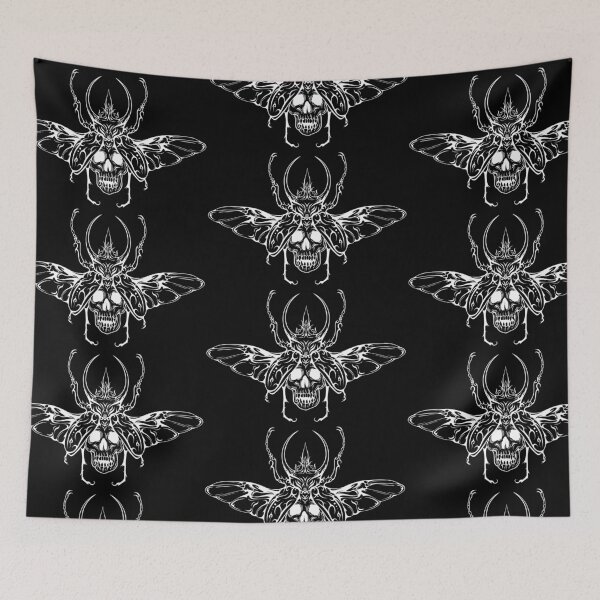 Item preview, Gothic Beetle Skull designed and sold by MORIANO TATTOOS.