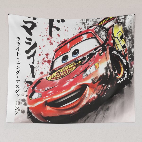 Item preview, Lightning Mcqueen Sumi-e  designed and sold by AnimeArsenalPrints.