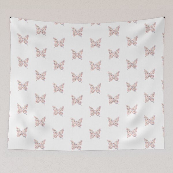 Item preview, A Butterfly Covered in Pastel Coloured Flowers designed and sold by Soulstar Designs.