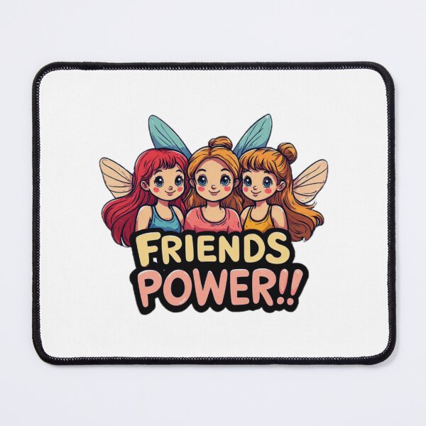 Item preview, Cutie Kawaii Three Fairies! FRIENDS POWER!! designed and sold by Giulivo Store Graphic.
