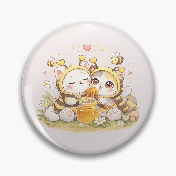 Item preview, Mochi & Lumi – Sweet Bee Cats Honey Love designed and sold by Mochi Studio.