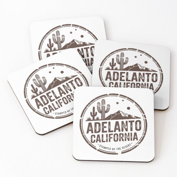 Item preview, Adelanto California – Rustic Monochrome Desert Crest designed and sold by JessArty ⭐⭐⭐⭐⭐.