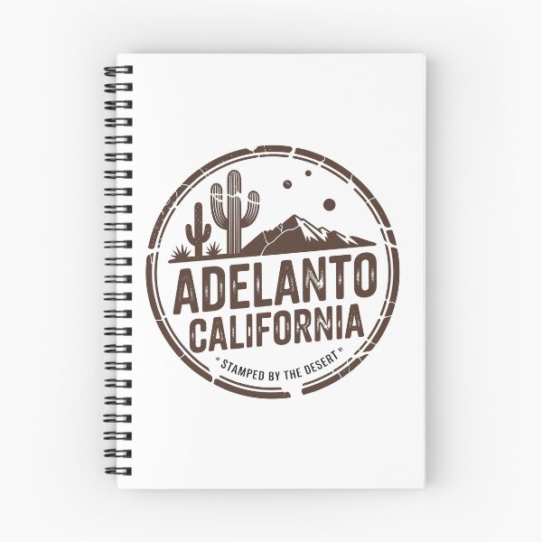 Item preview, Adelanto California – Rustic Monochrome Desert Crest designed and sold by JessArty ⭐⭐⭐⭐⭐.