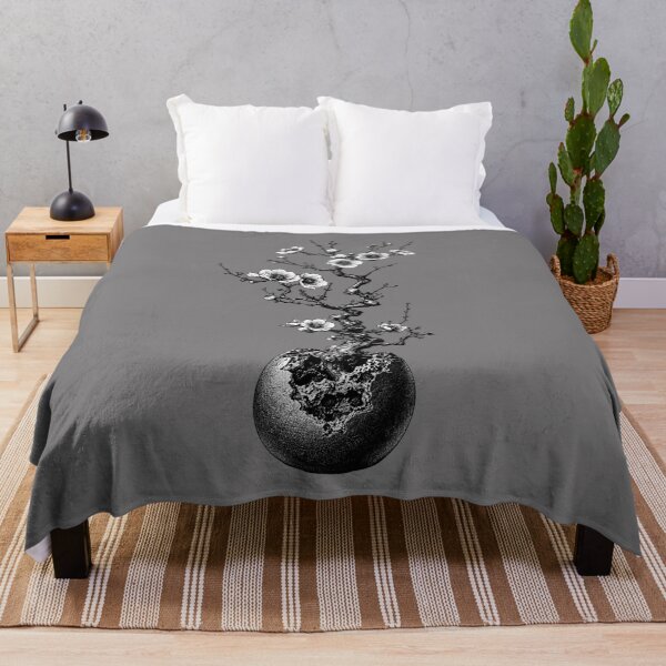 Item preview, Zen Bloom — Broken Growth black and white art. designed and sold by Natart1004.