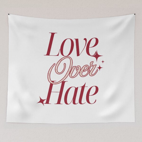 Item preview, Love over hate designed and sold by JosueShop101.