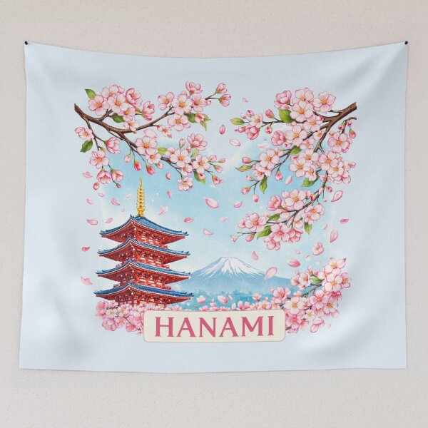 Item preview, Hanami Cherry Blossom Festival - Japan designed and sold by Myra365Art.