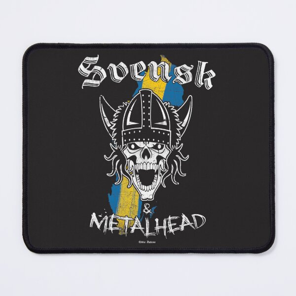 Item preview, Svensk Metalhead Viking Skull Swedish Heavy Metal designed and sold by irfl.