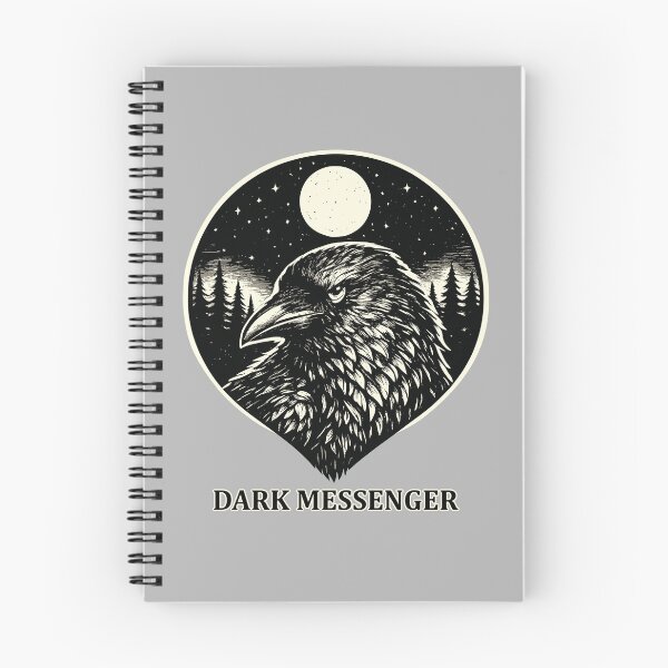 Item preview, Dark Messenger - Raven in Woodcut Style designed and sold by ZeitgeistSeason.