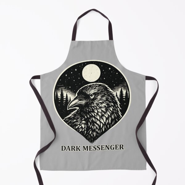 Item preview, Dark Messenger - Raven in Woodcut Style designed and sold by ZeitgeistSeason.