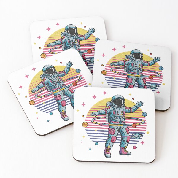 Item preview, Astronaut Hula Hooping with Saturn Rings Space designed and sold by TeeARTHY.