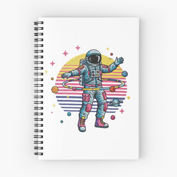 Item preview, Astronaut Hula Hooping with Saturn Rings Space designed and sold by TeeARTHY.