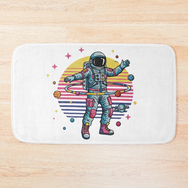 Item preview, Astronaut Hula Hooping with Saturn Rings Space designed and sold by TeeARTHY.