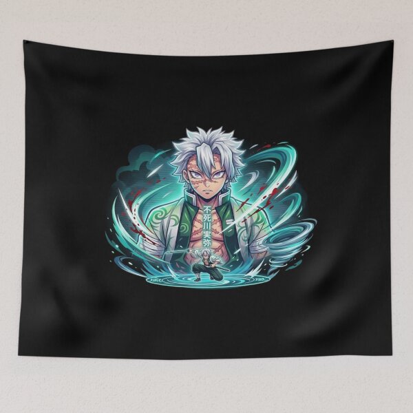 Item preview, Sanemi Shinazugawa Wind Hashira Anime Glow Art designed and sold by Innova_Creations.