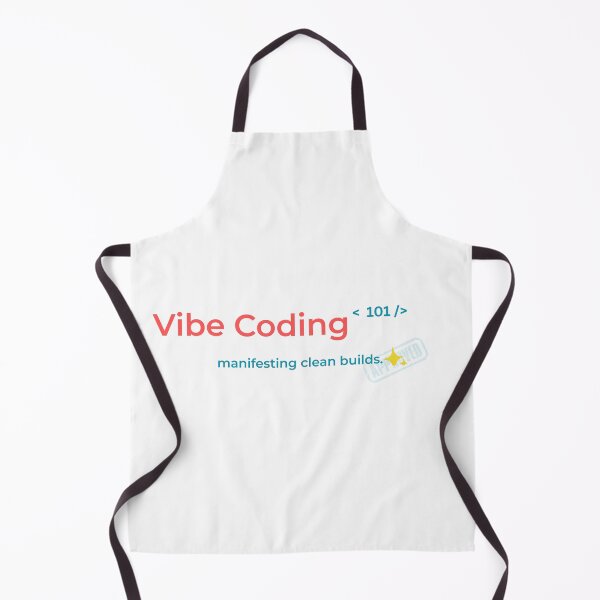 Item preview, Vibe Coding 101 – Manifesting Clean Builds | Minimal Programmer Humor Design designed and sold by AltMain.