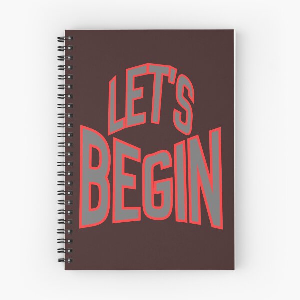 Item preview, Let’s Begin – Motivational Quote Typography Design for Positive Mindset designed and sold by NilofaDesigns.