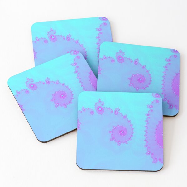 Item preview, Aqua Violet Fractal Abstract Artwork designed and sold by Memes N Lore .