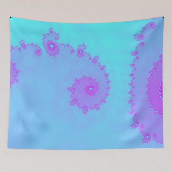 Item preview, Aqua Violet Fractal Abstract Artwork designed and sold by Memes N Lore .