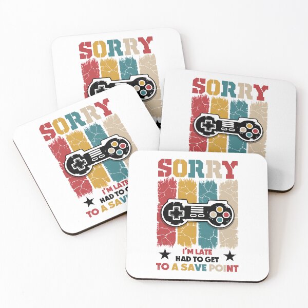 Item preview, Sorry I’m Late Gamer Save Point designed and sold by CleanDecor.