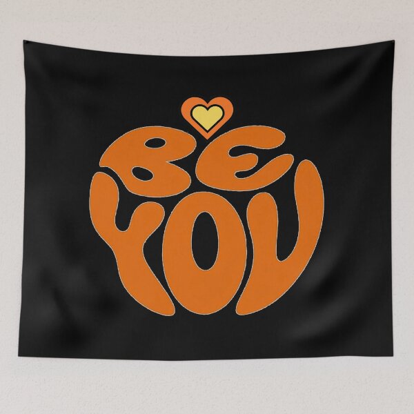 Item preview, BE YOU - bold orange designed and sold by Stefrait-7.