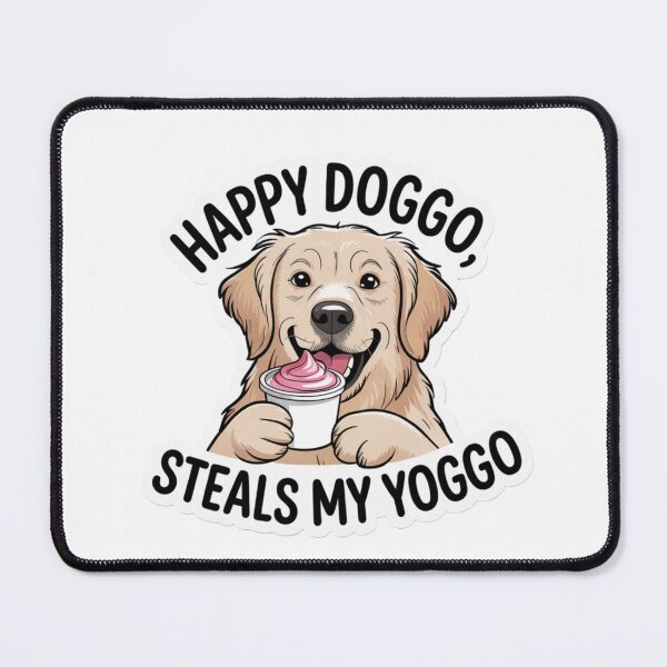 Item preview, Happy Doggo, Steals My Yoggo designed and sold by SusanaDesign.