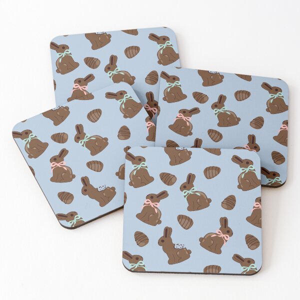Item preview, chocolate easter bunny kawaii food designed and sold by kaybowzie.