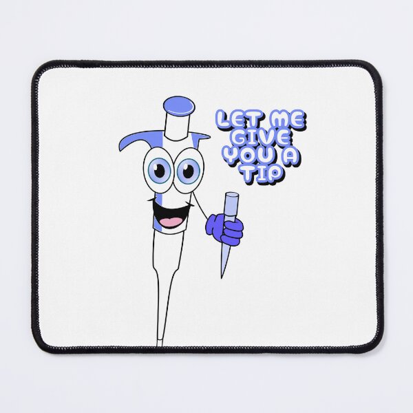 Item preview, Funny Science Pun – Blue Micropipette Giving a Tip – “Let Me Give You a Tip” Lab Humor designed and sold by spark2live.