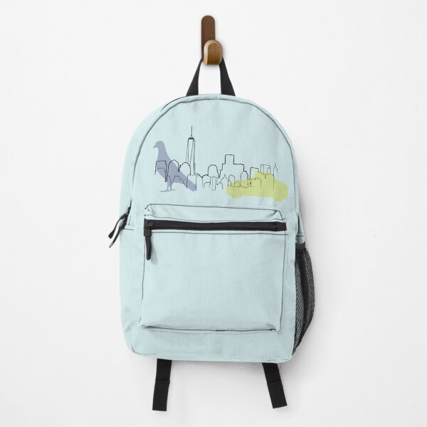Item preview, Life NYC Design Buildings Bird Cab City Illustration Stickers Prints Posters Wall Art Magnet Home Coffee Cup Decoration TShirt Stationary Notebook Hat Kitchen Work School Office Redbubble Shop designed and sold by Saritas Boutique Shop.