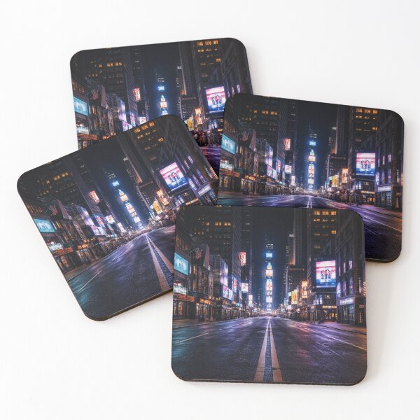 Item preview, Night avenue of urban lights designed and sold by JuViRo.