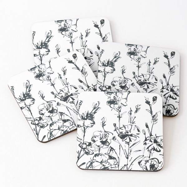 Item preview, floral with ink  designed and sold by Chaosvibe.