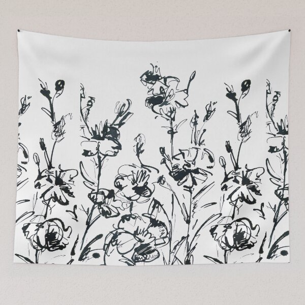 Item preview, floral with ink  designed and sold by Chaosvibe.