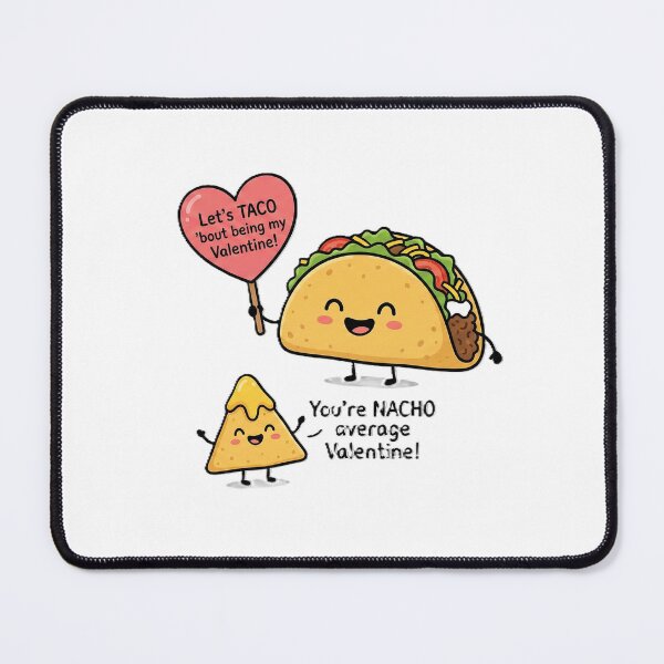 Item preview, Funny Taco & Nacho Valentine - Nacho Average Valentine Food Pun designed and sold by KERK Art and Design.