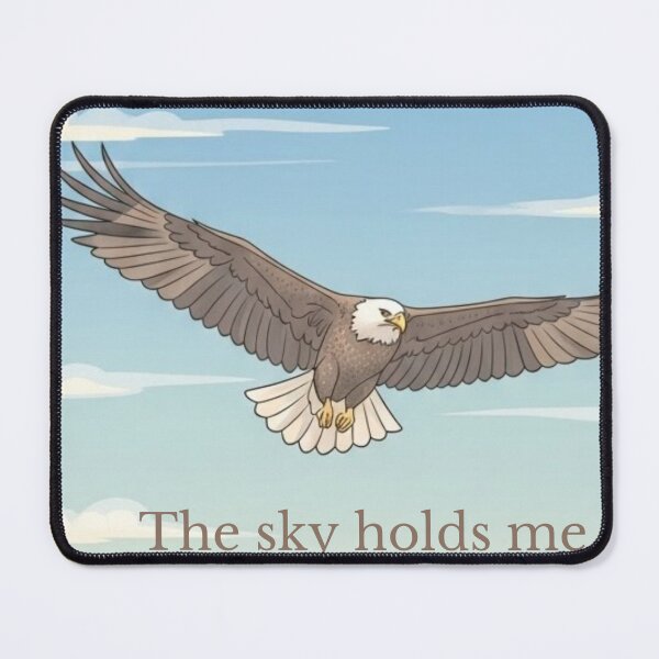 Item preview, Flying Eagle in the Sky – Inspirational Illustration “The Sky Holds Me” designed and sold by soletstudio.