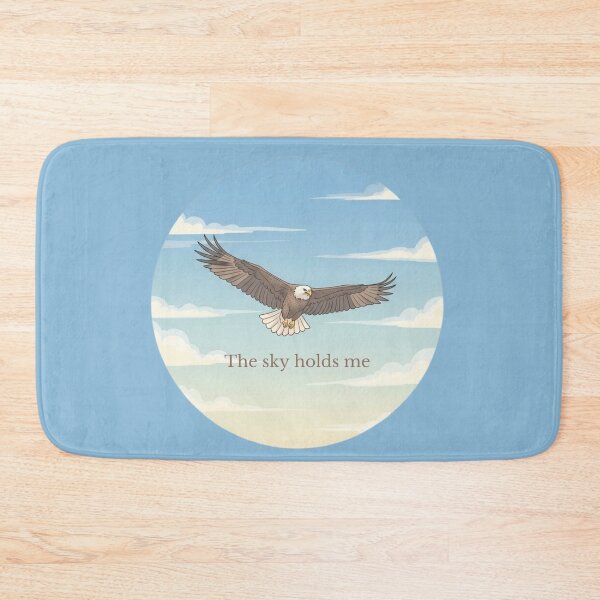 Item preview, Flying Eagle in the Sky – Inspirational Illustration “The Sky Holds Me” designed and sold by soletstudio.