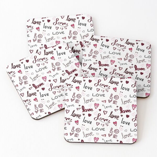 Item preview, Hand Drawn Love Script Doodle Pattern  designed and sold by Exploring Insight with Sami Brittany.