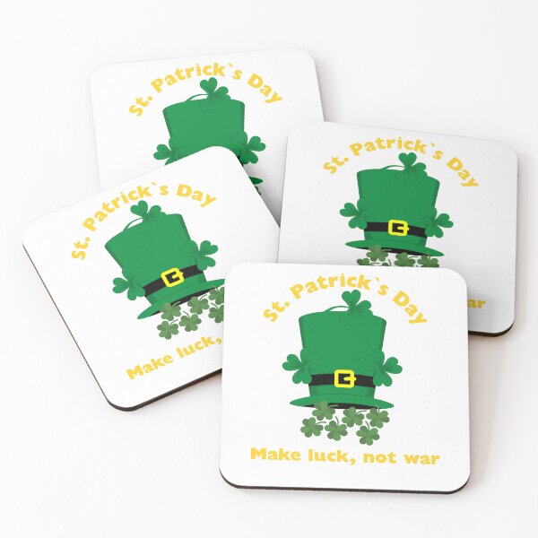 Item preview, St Patricks Day Make Luck not war Shamrock Irish Celebrate Tradition Shirt designed and sold by MalwasBasket.