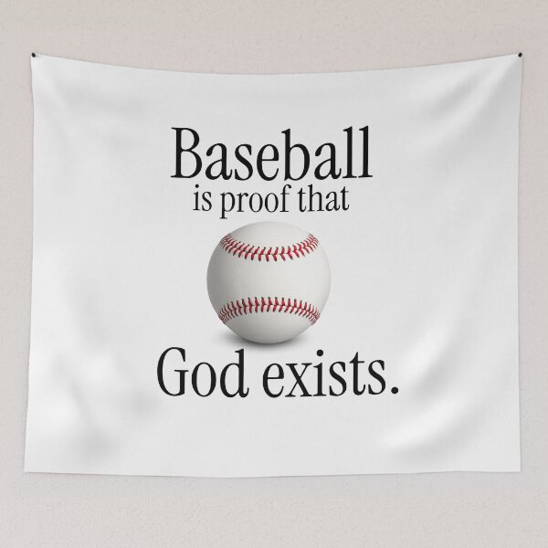 Item preview, Baseball is Proof that God Exists theology humor designed and sold by The Sporty Nerd.
