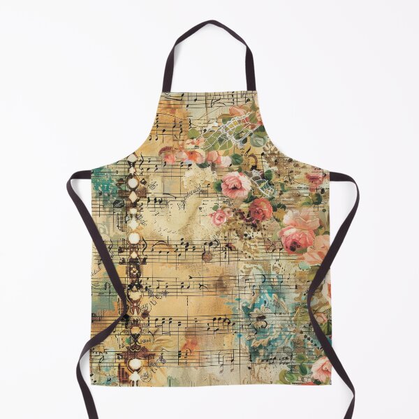 Item preview, Floral pattern. Musical notes. Retro. Vintage. designed and sold by MagelliShop.