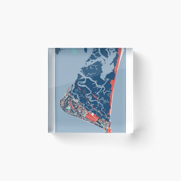 Item preview, Baldhead Island North Carolina Abstract Art designed and sold by parmarmedia.