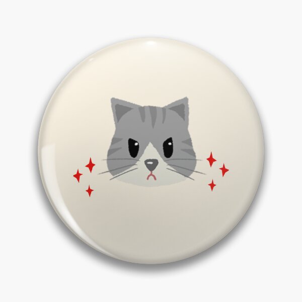 Artikelvorschau, Illustration eines traurigen, niedlichen Katzengesichts – Kawaii-Cartoon mit mürrischer Katze entworfen und verkauft von Snapystyle.