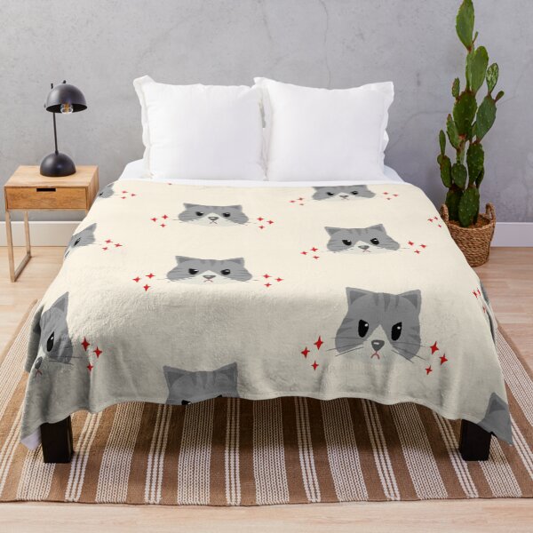 Item preview, Sad Cute Cat Face Illustration – Kawaii Grumpy Kitty Cartoon designed and sold by Snapystyle.