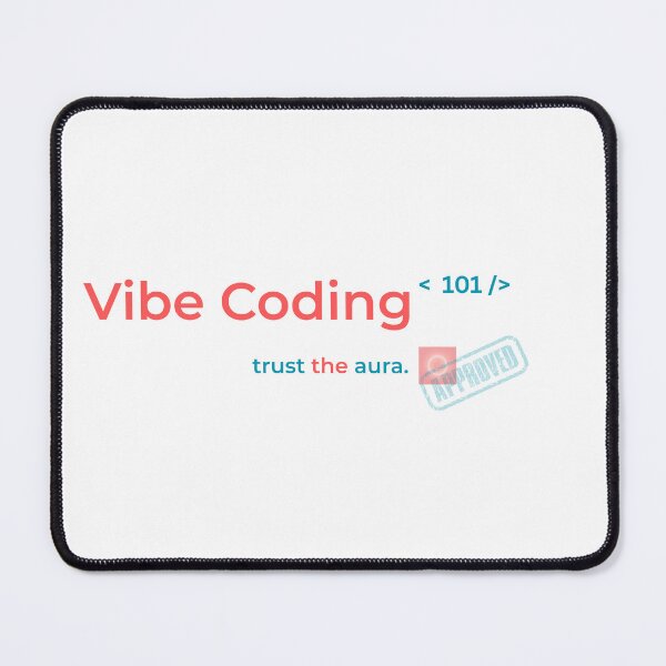 Item preview, Vibe Coding 101 – trust the aura | Minimal Programmer Humor Design designed and sold by AltMain.