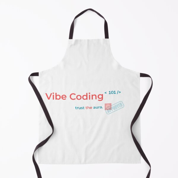 Item preview, Vibe Coding 101 – trust the aura | Minimal Programmer Humor Design designed and sold by AltMain.