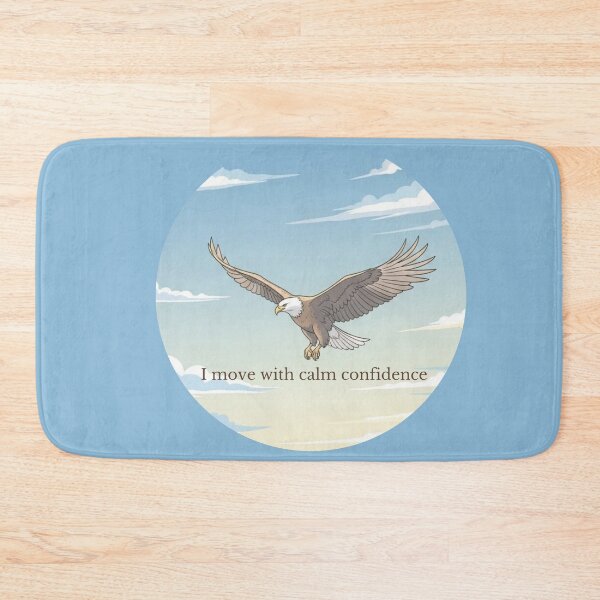 Item preview, Eagle Flying with Calm Confidence – Inspirational Nature Illustration designed and sold by soletstudio.