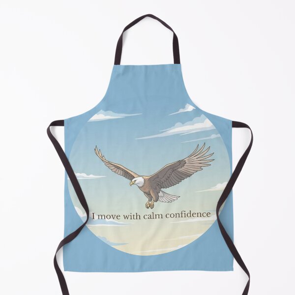 Item preview, Eagle Flying with Calm Confidence – Inspirational Nature Illustration designed and sold by soletstudio.