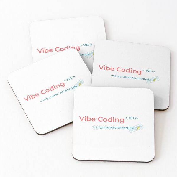 Item preview, Vibe Coding 101 – energy-based architecture | Minimal Programmer Humor Design designed and sold by AltMain.