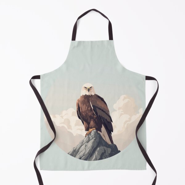 Item preview, Majestic Bald Eagle on Mountain Peak – Strength, Freedom & Leadership Illustration designed and sold by soletstudio.