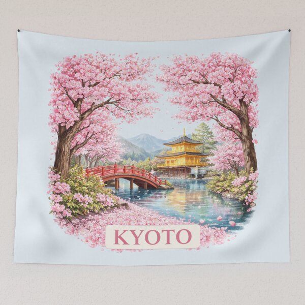 Item preview, Kyoto Sakura Trees Cherry Blossom designed and sold by Myra365Art.