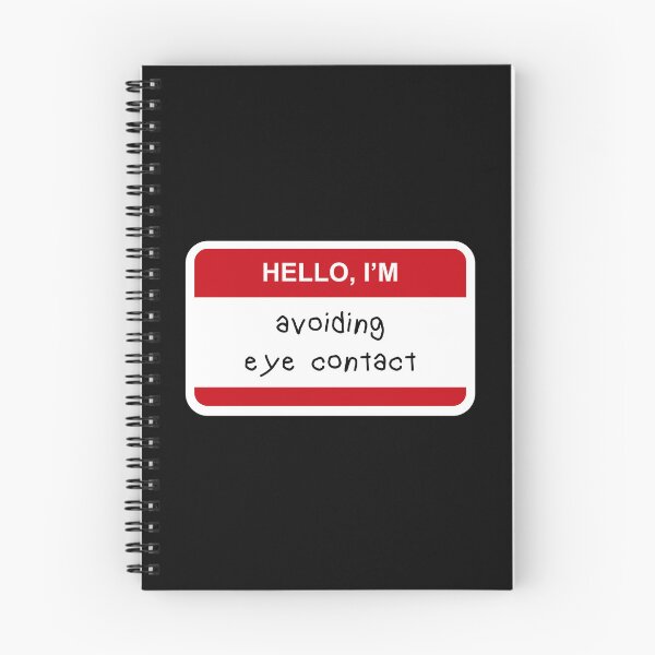 Item preview, **Hello I’m  Avoiding Eye Contact** designed and sold by CurlyDude.
