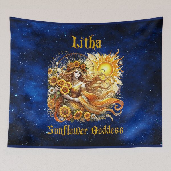 Item preview, Litha Sunflower Goddess — Radiance, Strength, and the Power of the Summer Solstic designed and sold by MysticOzzy.