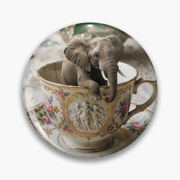 Item preview, Elephant in a Tea Cup designed and sold by Tridentulus.